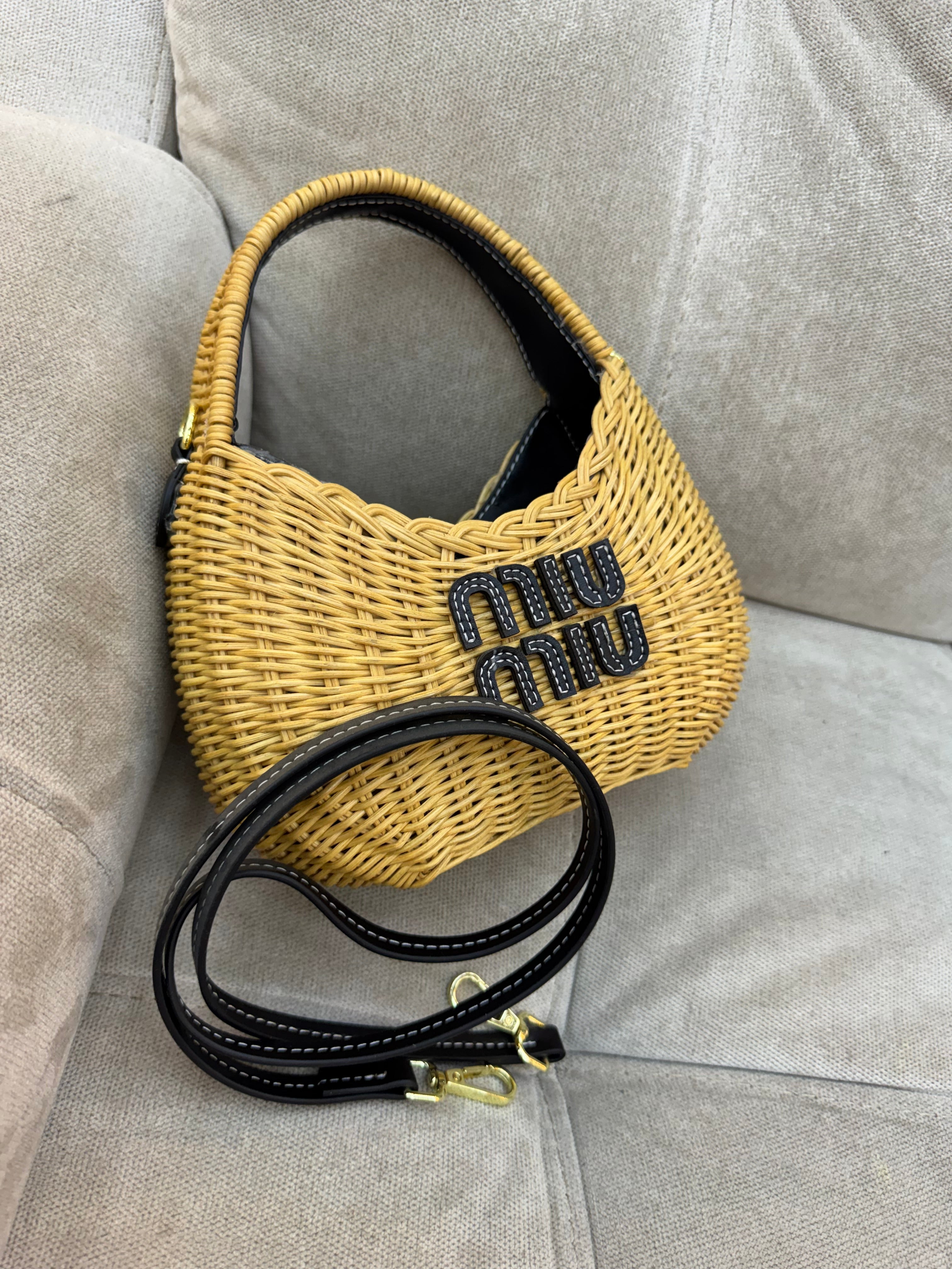 Miu Miu Wander wicker bag