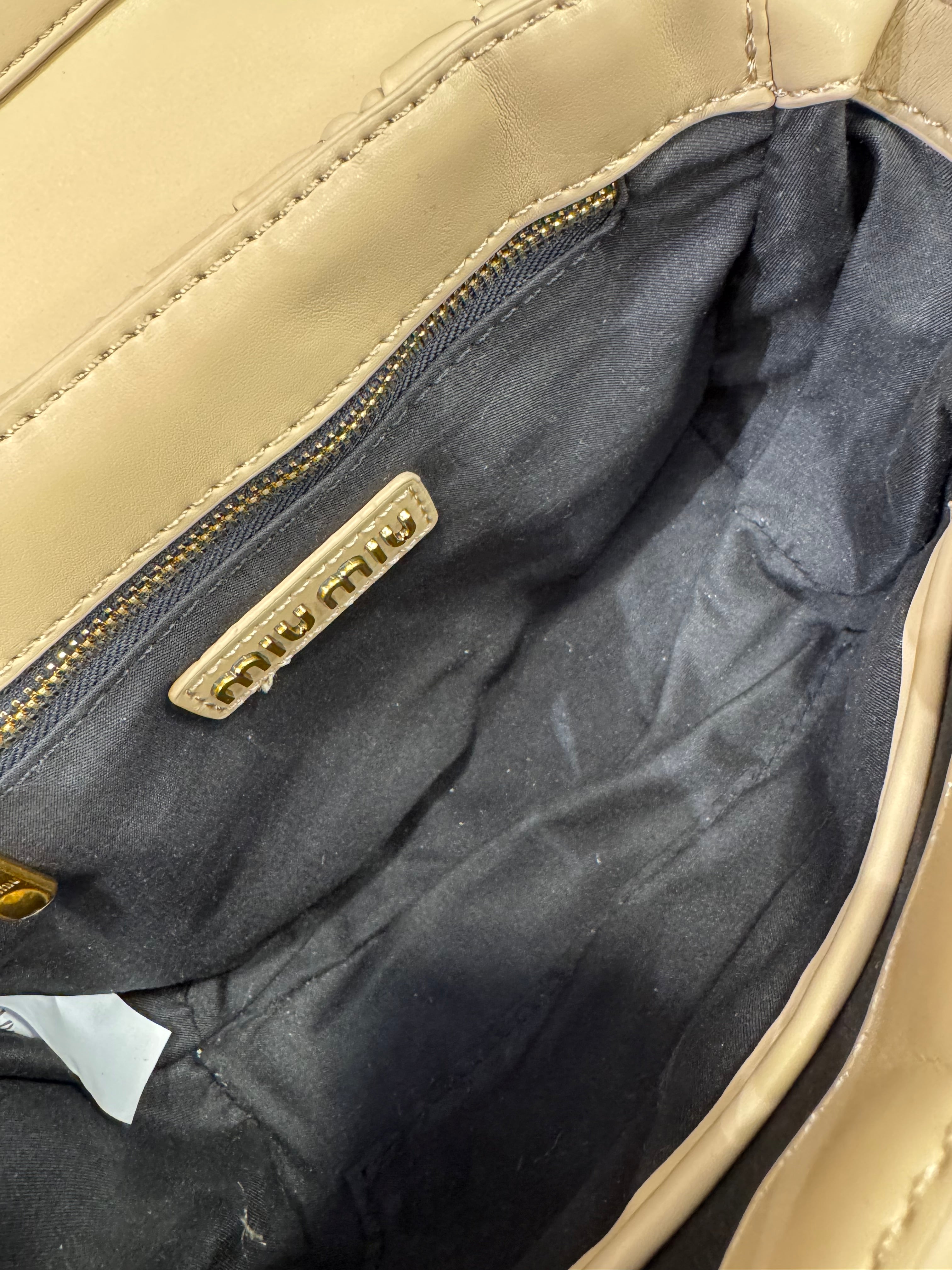 Miu Miu matelassé leather mini bag