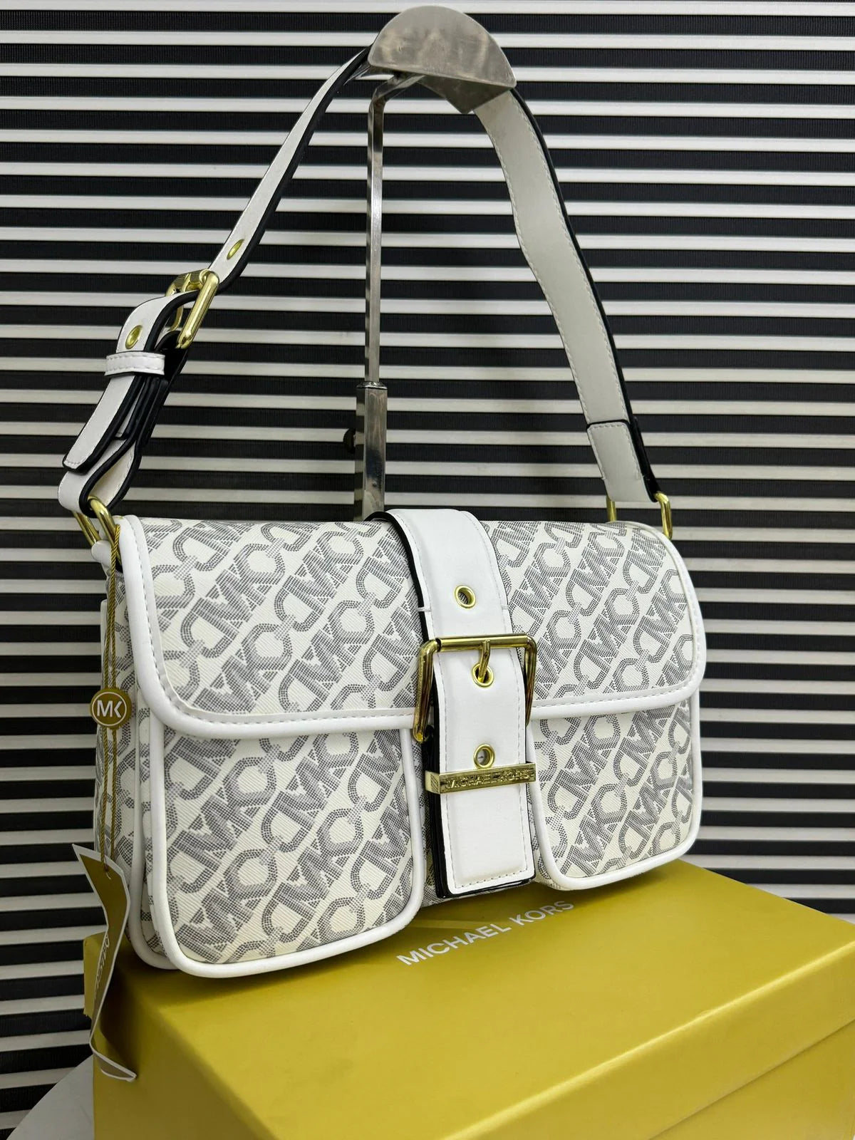 MK Colby Medium Empire Monogram Shoulder Bag
