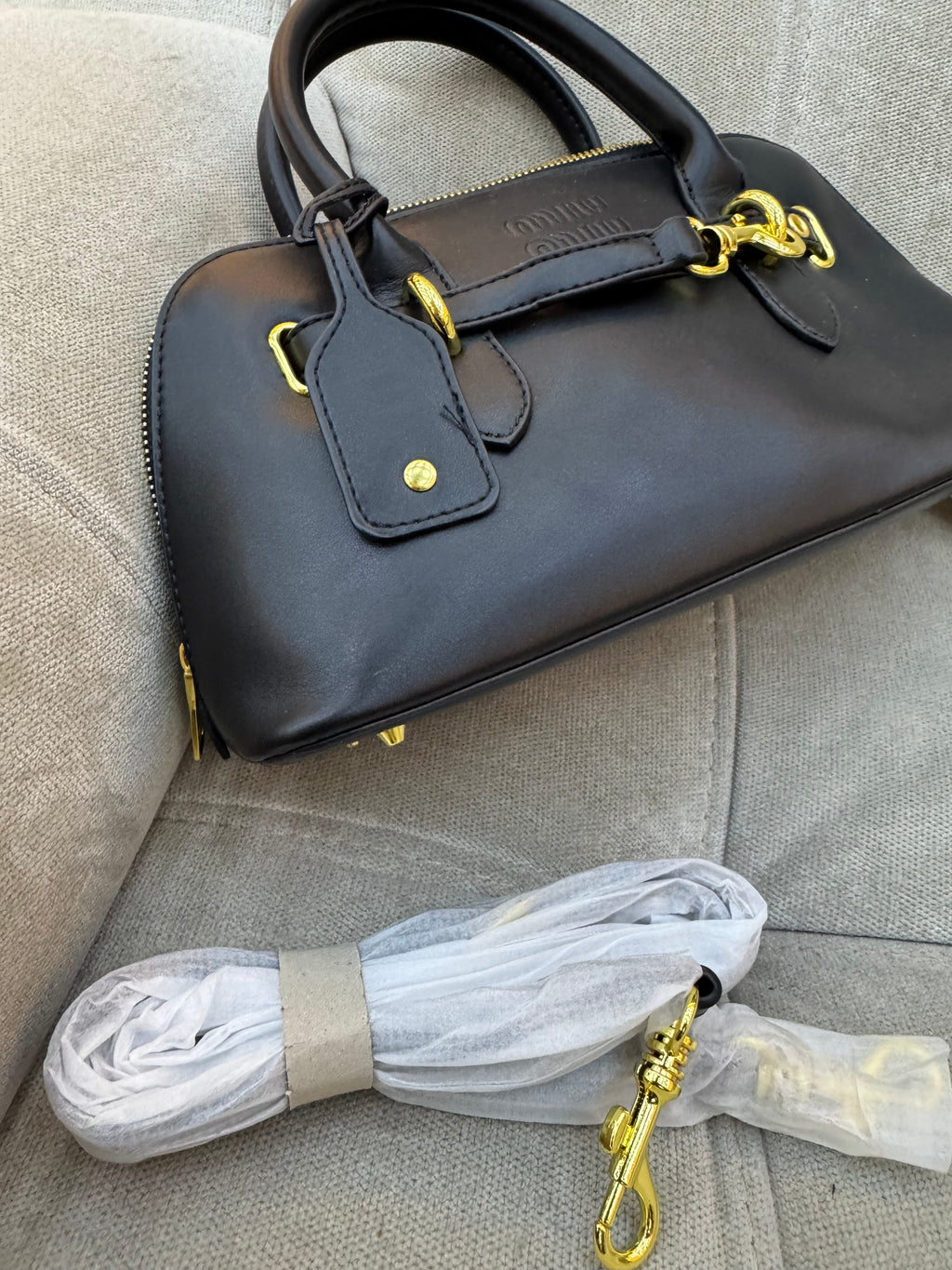 Miu Miu Aventure leather top bag