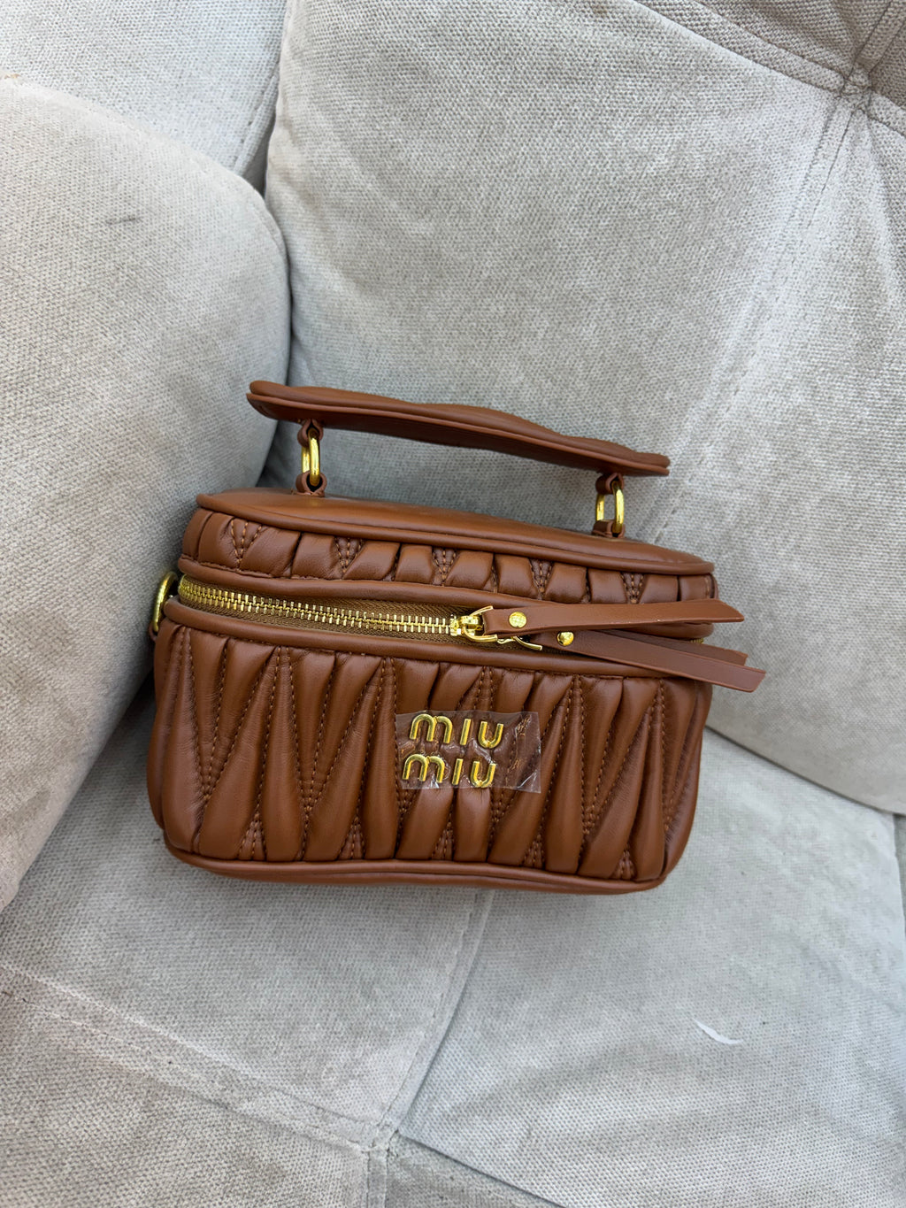 Miu Miu Matelassé vanity bag