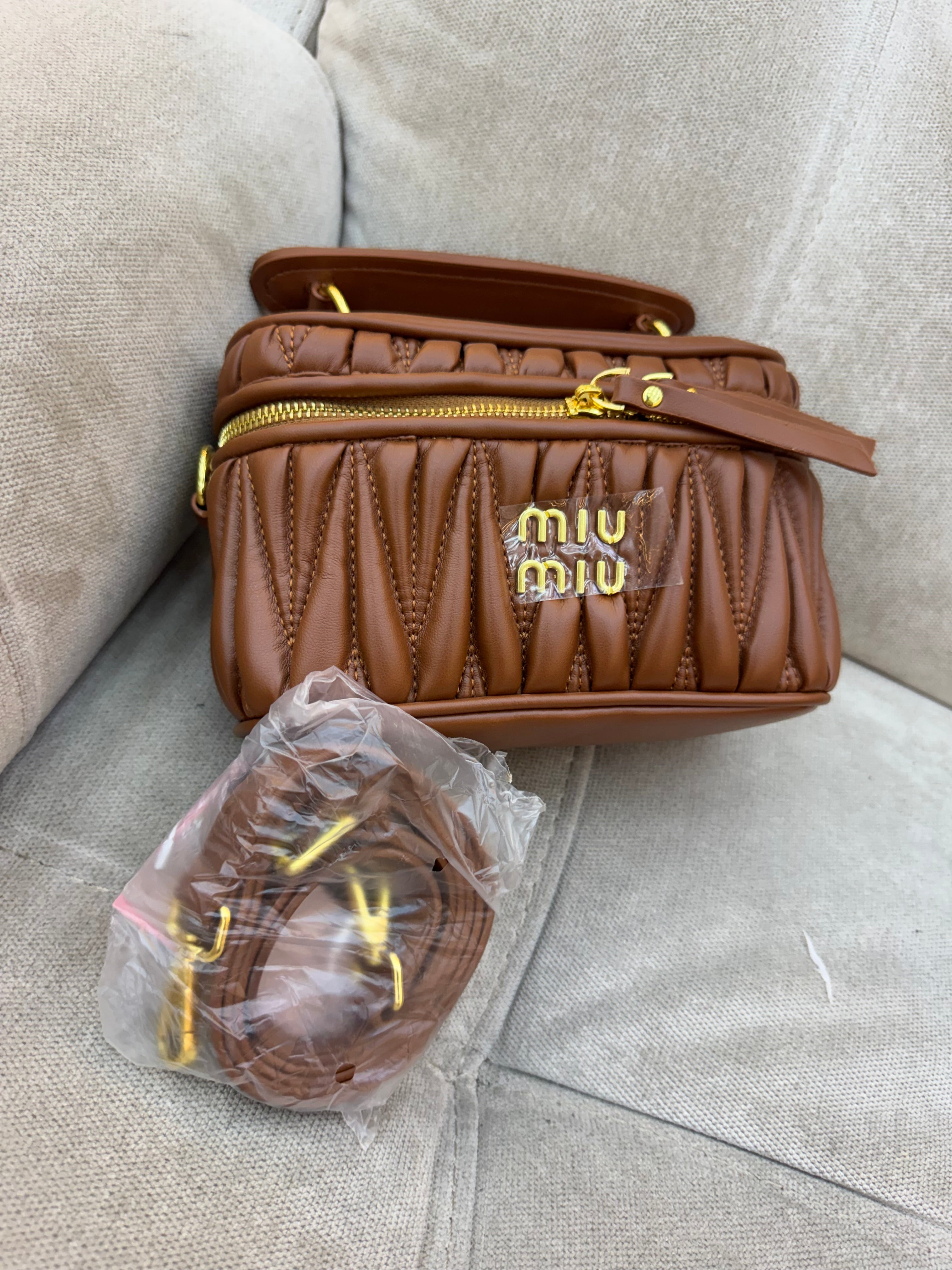 Miu Miu Matelassé vanity bag