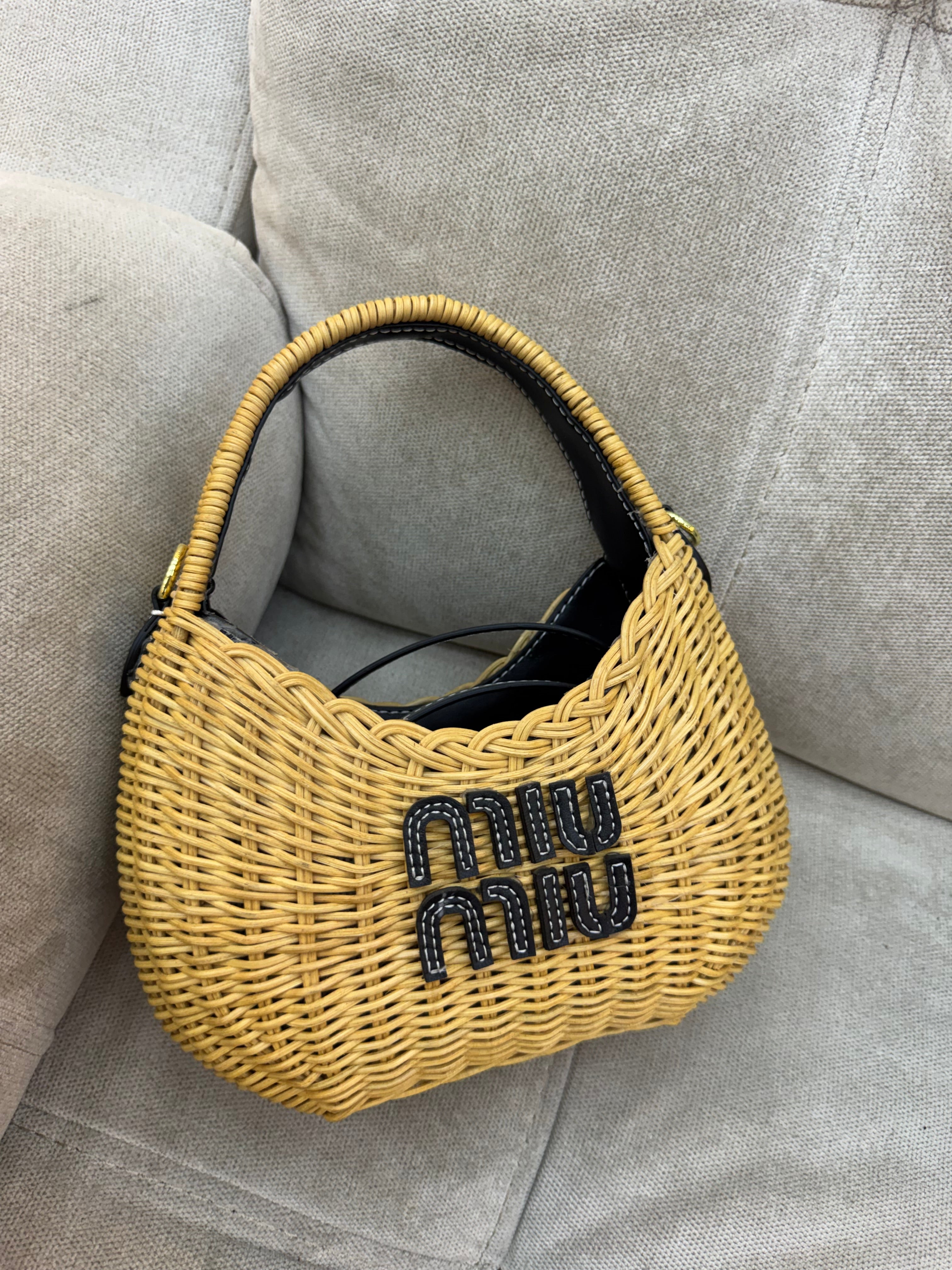 Miu Miu Wander wicker bag