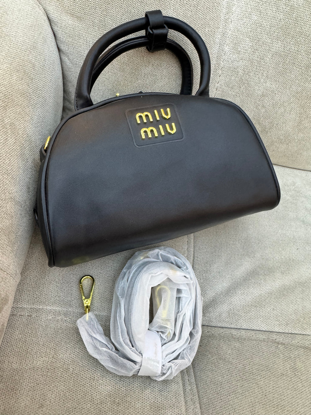 Miu Miu Soft Calf Small Top Handle Bag