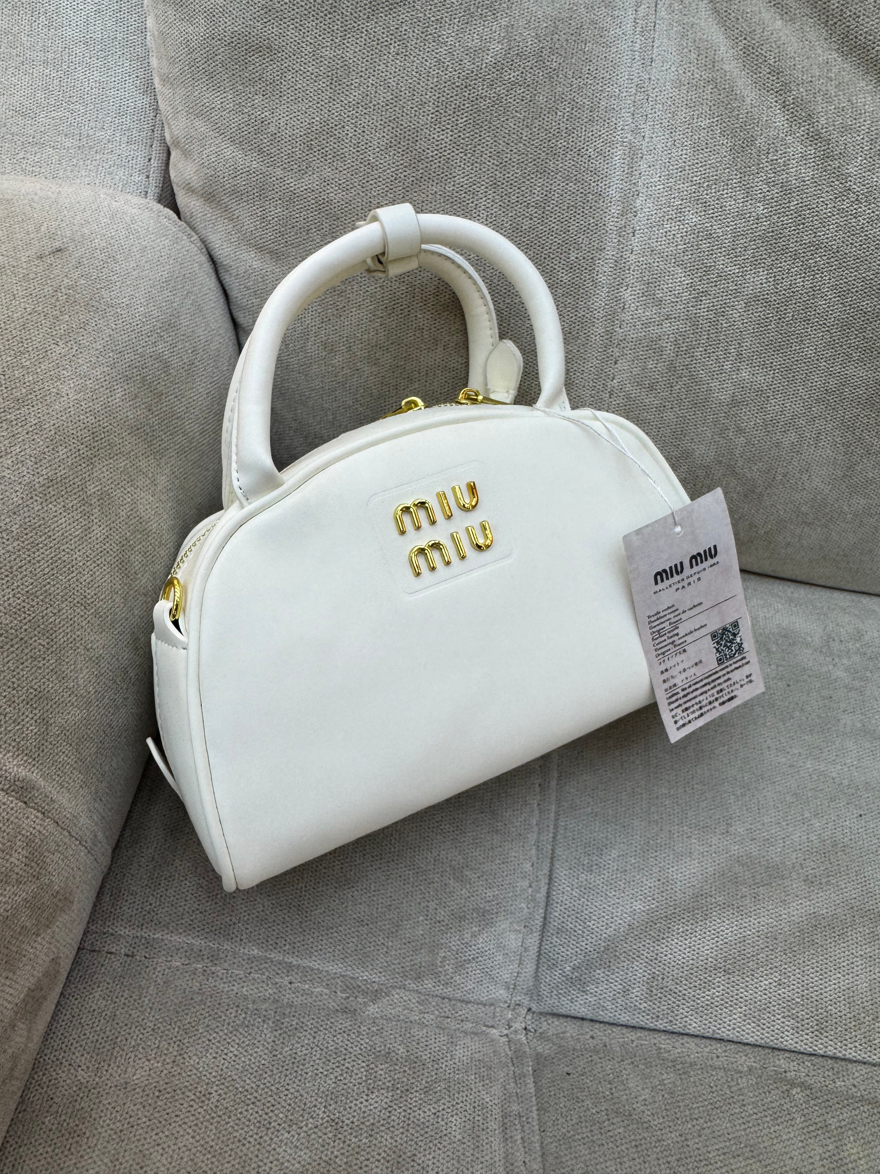 Miu Miu Soft Calf Small Top Handle Bag
