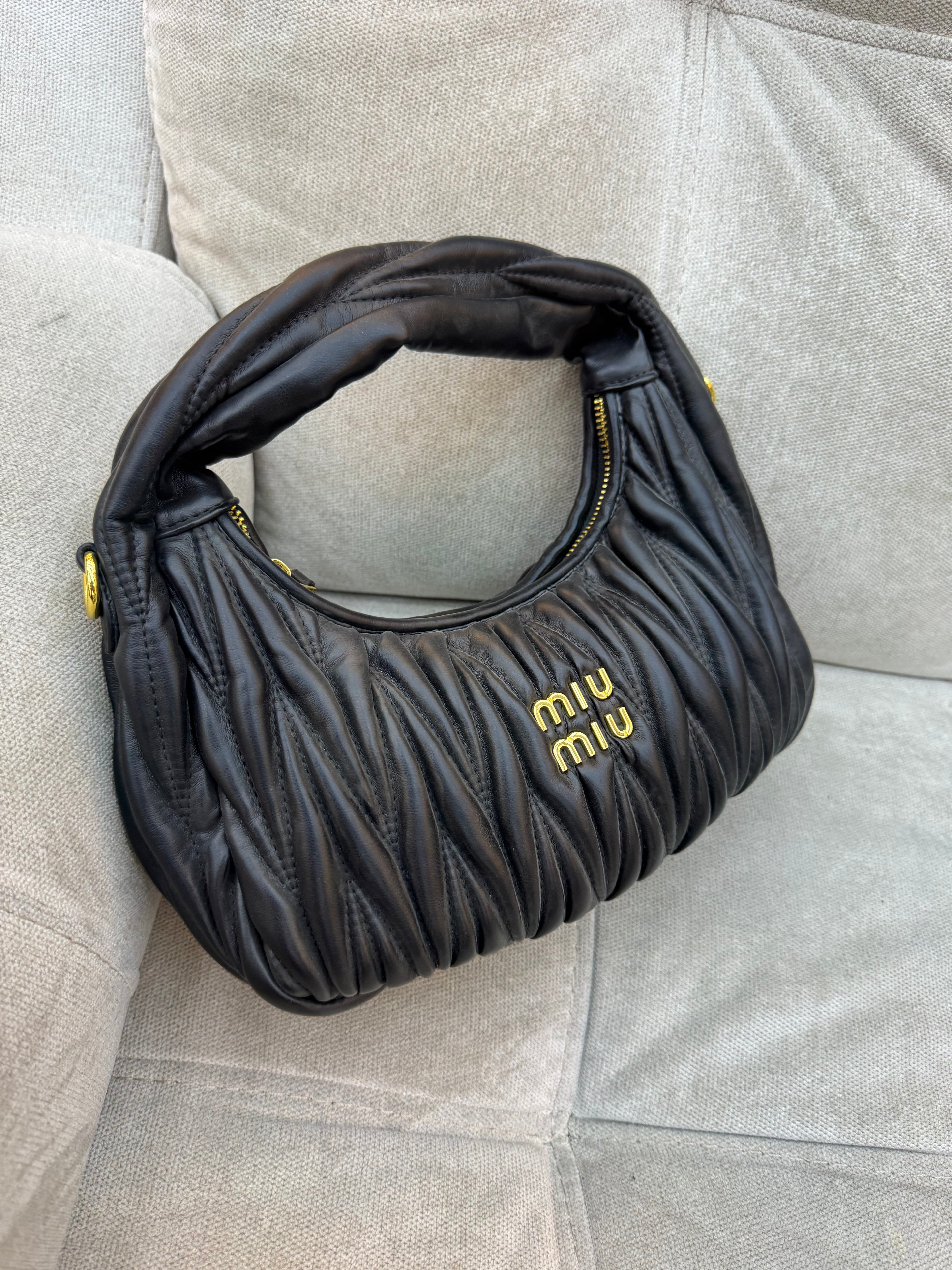 Miu Miu Wander Matelassé hobo