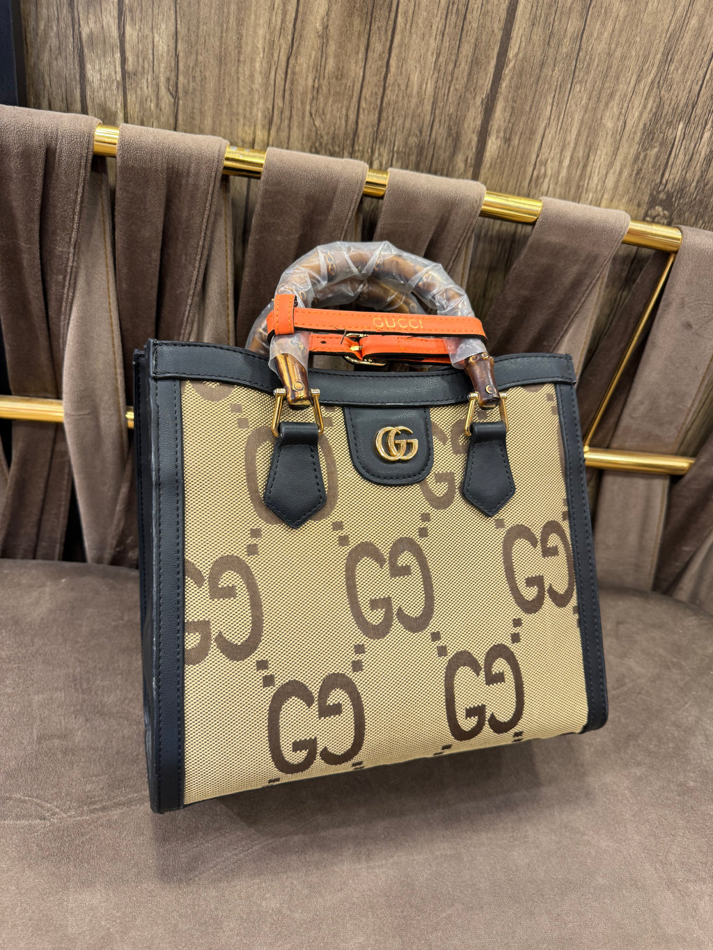 Gucci Diana Jumbo GG Tote Bag