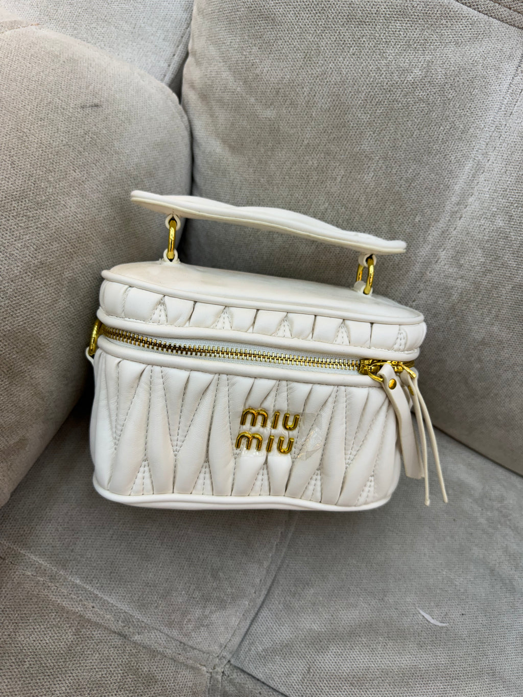 Miu Miu Matelassé vanity bag
