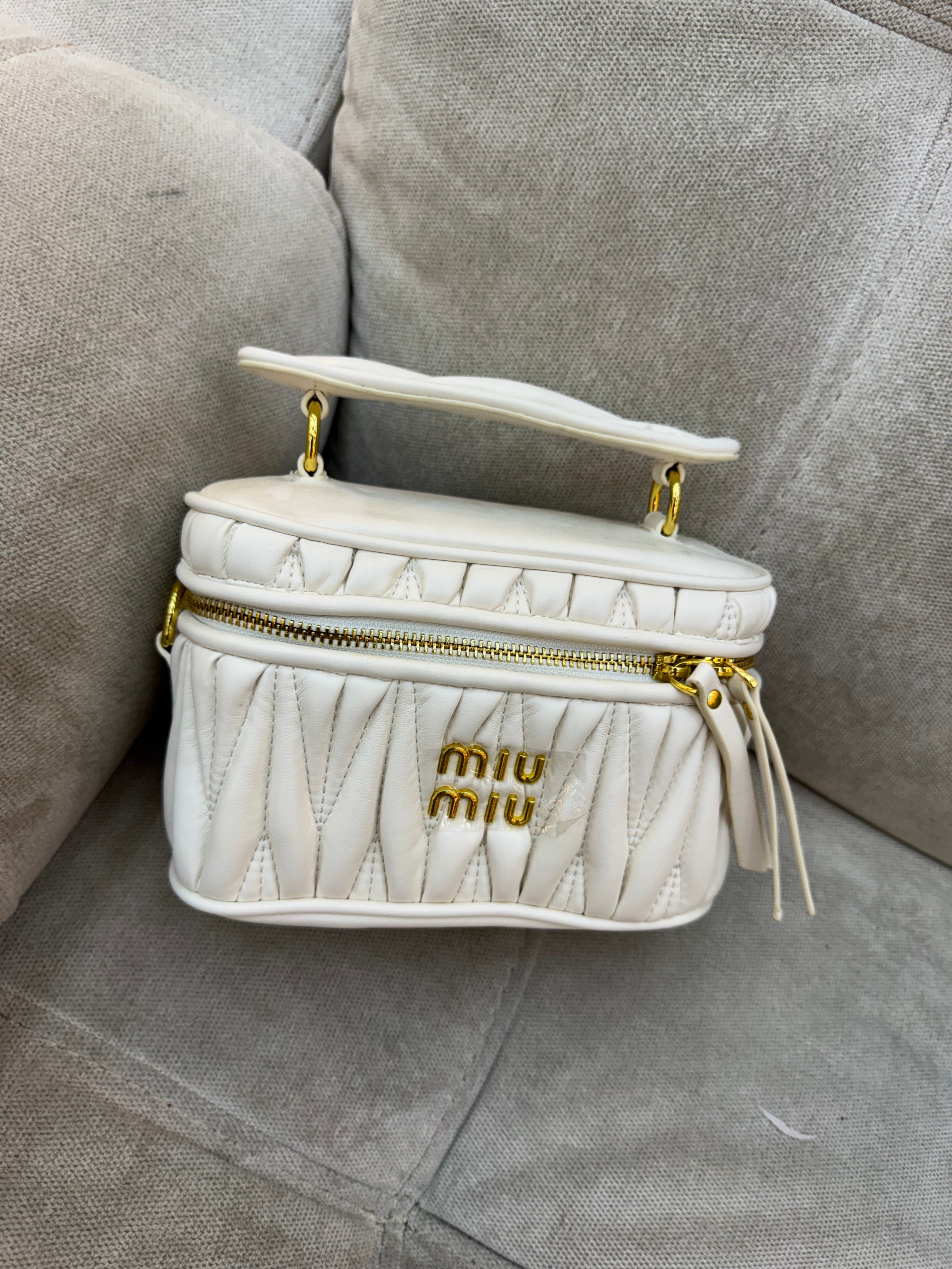 Miu Miu Matelassé vanity bag