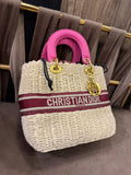 DIOR Medium Lady Dior Wicker Bag