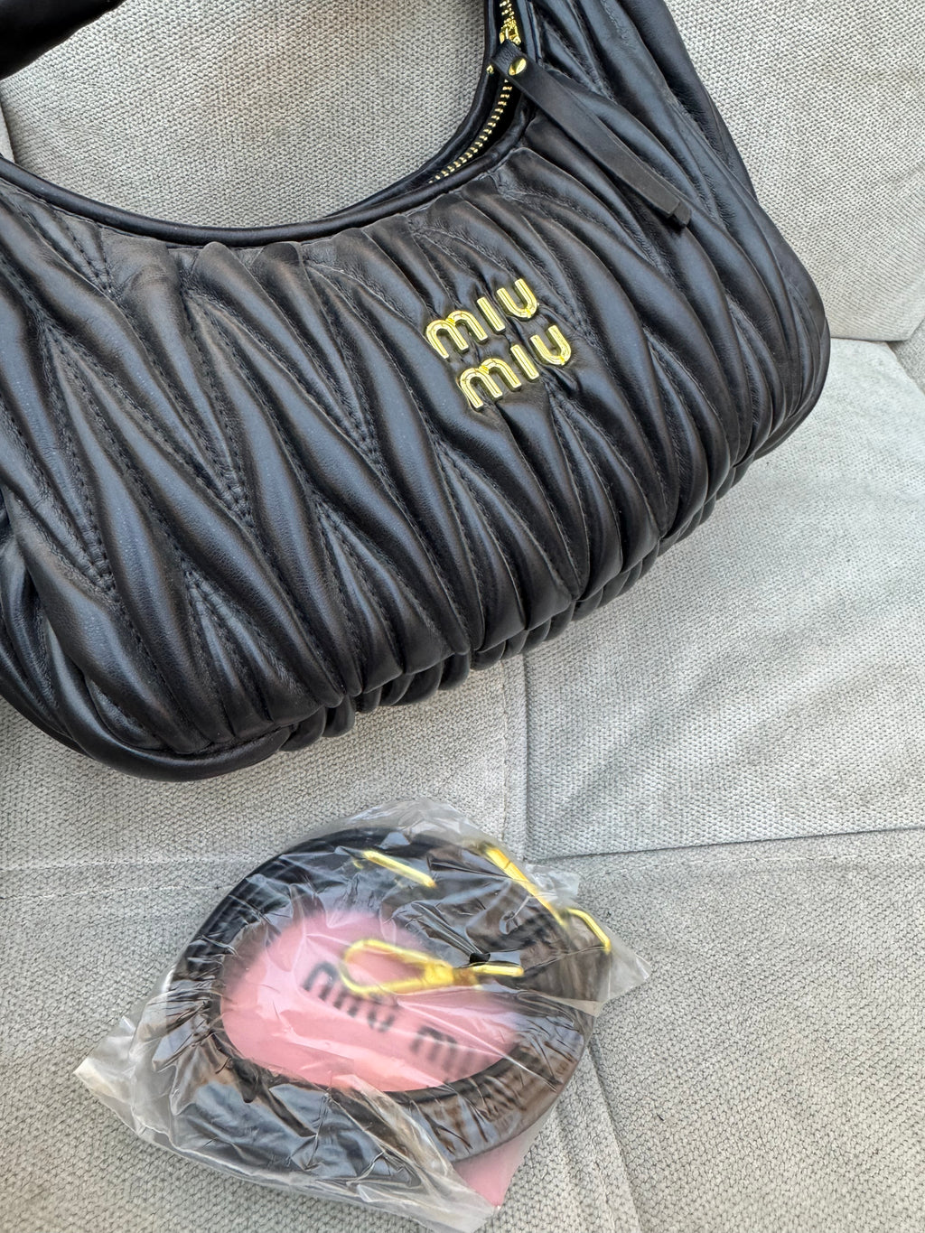 Miu Miu Wander Matelassé hobo