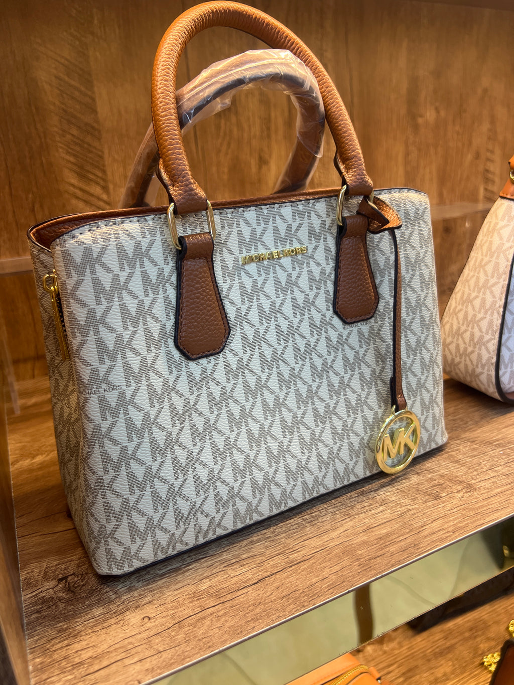 MK Camille Large Signature Logo Satchel