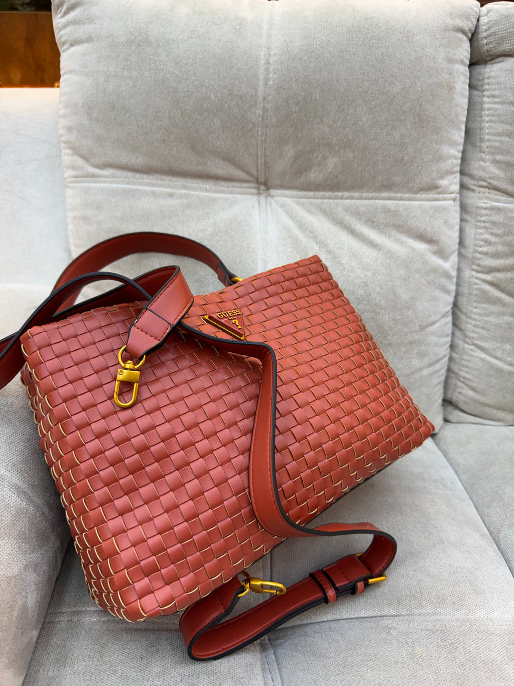 Guess Lisbet Woven Handbag