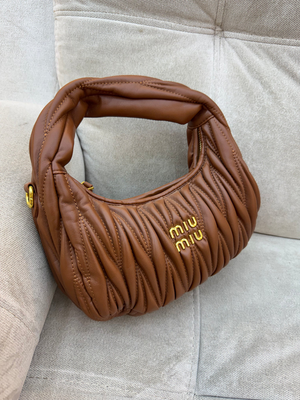 Miu Miu Wander Matelassé hobo