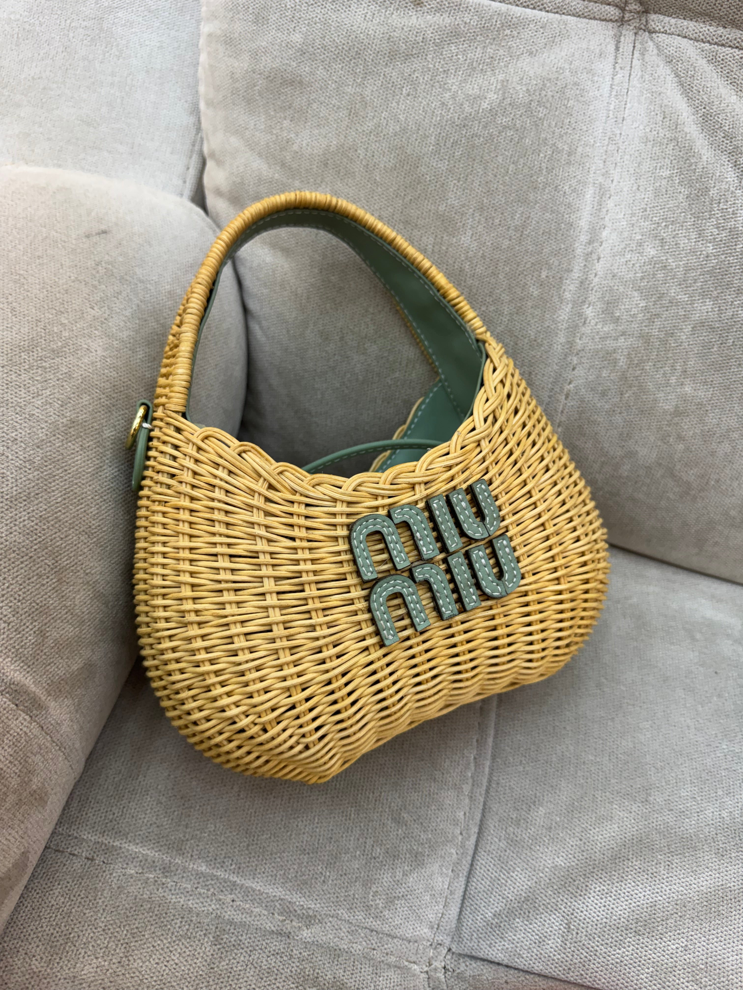 Miu Miu Wander wicker bag