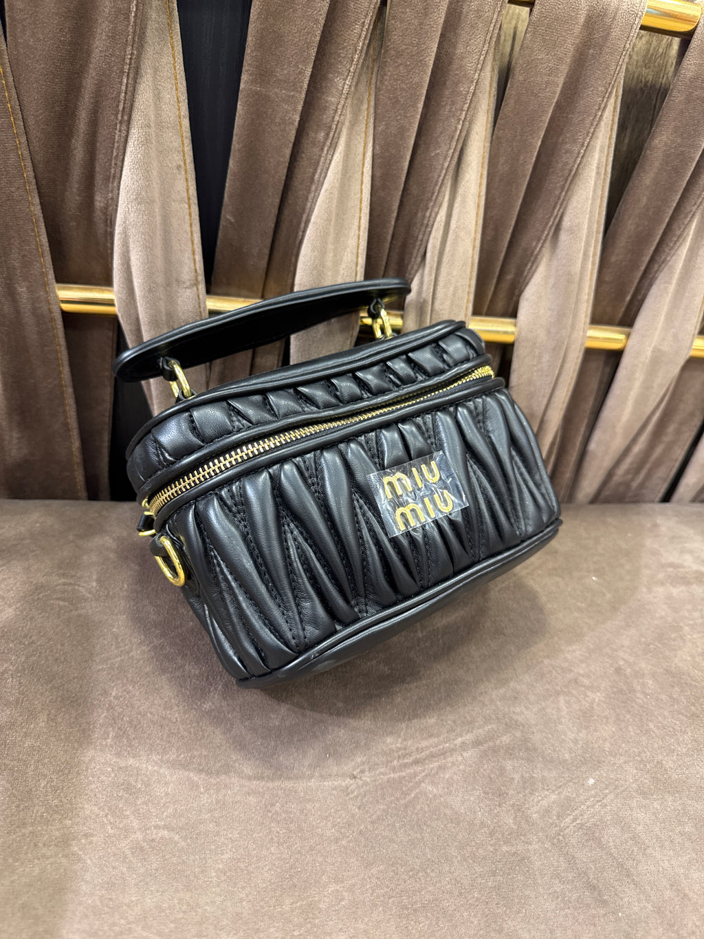 Miu Miu Matelassé vanity bag
