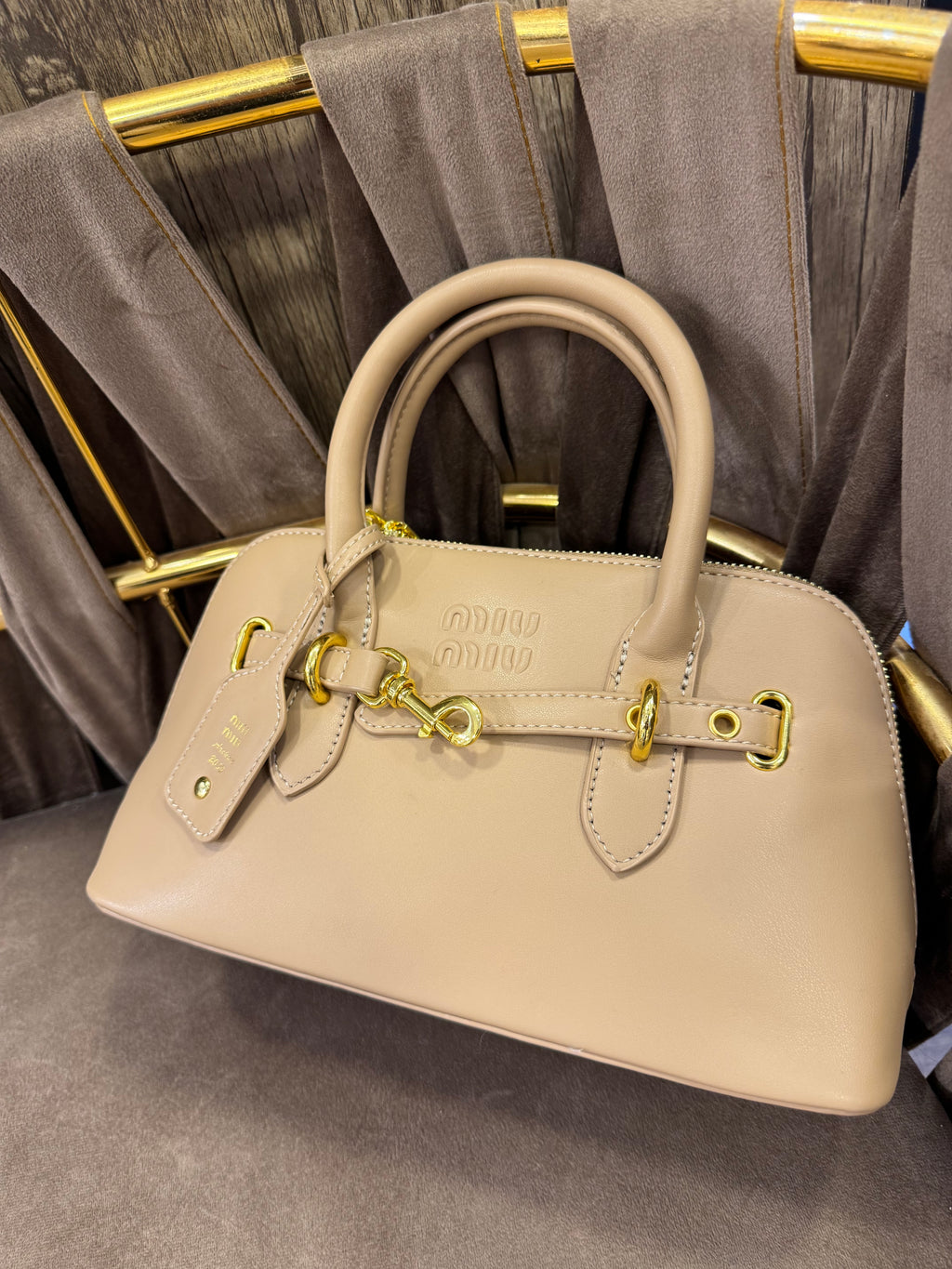 Miu Miu Aventure leather top bag