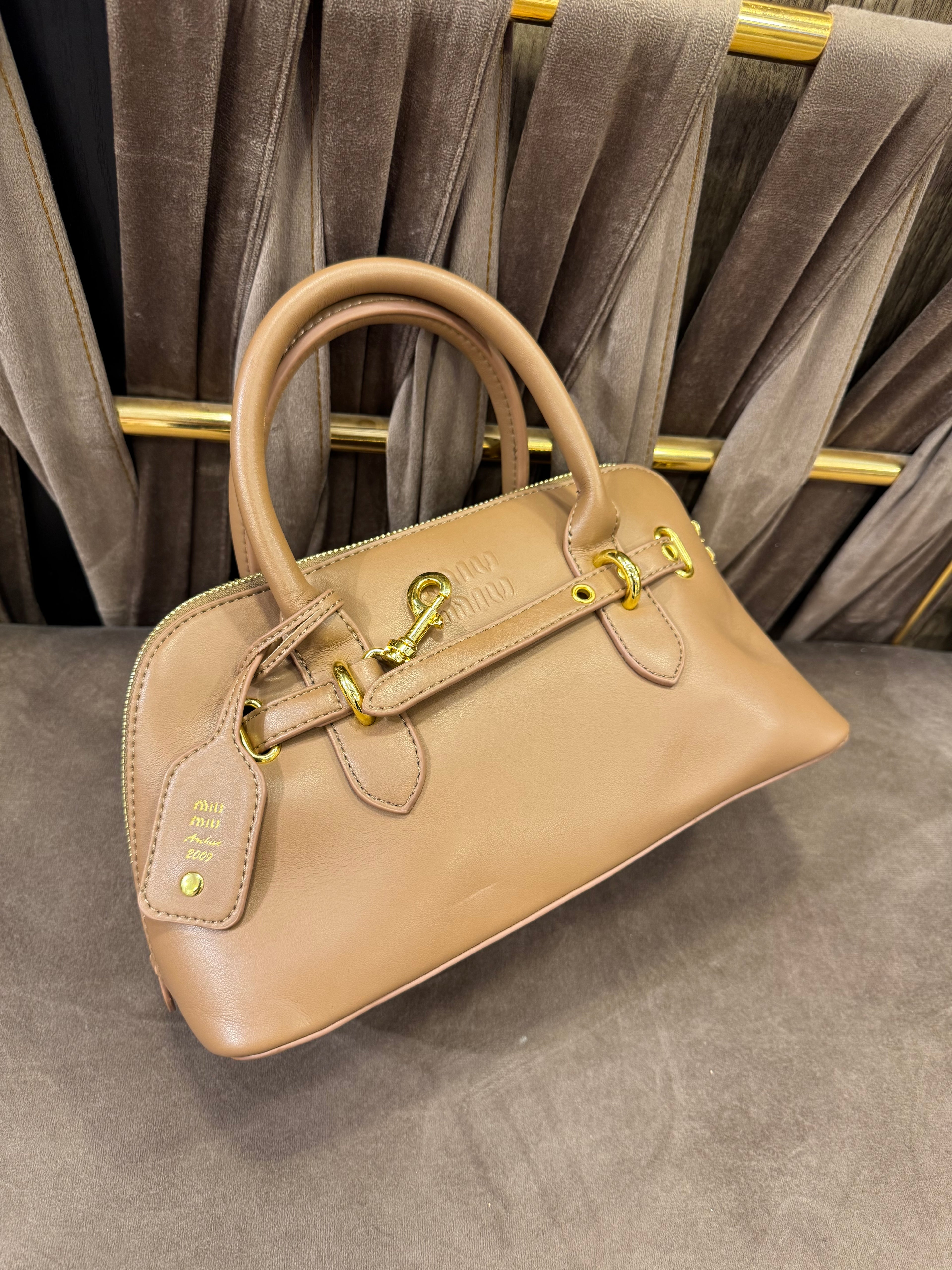 Miu Miu Aventure leather top bag