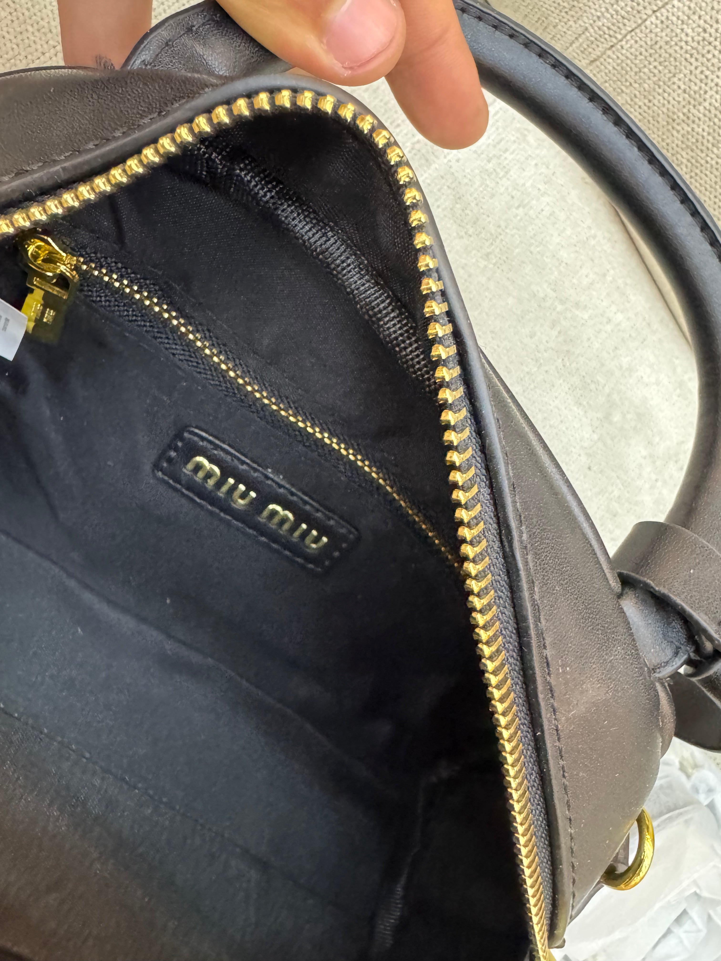 Miu Miu Soft Calf Small Top Handle Bag