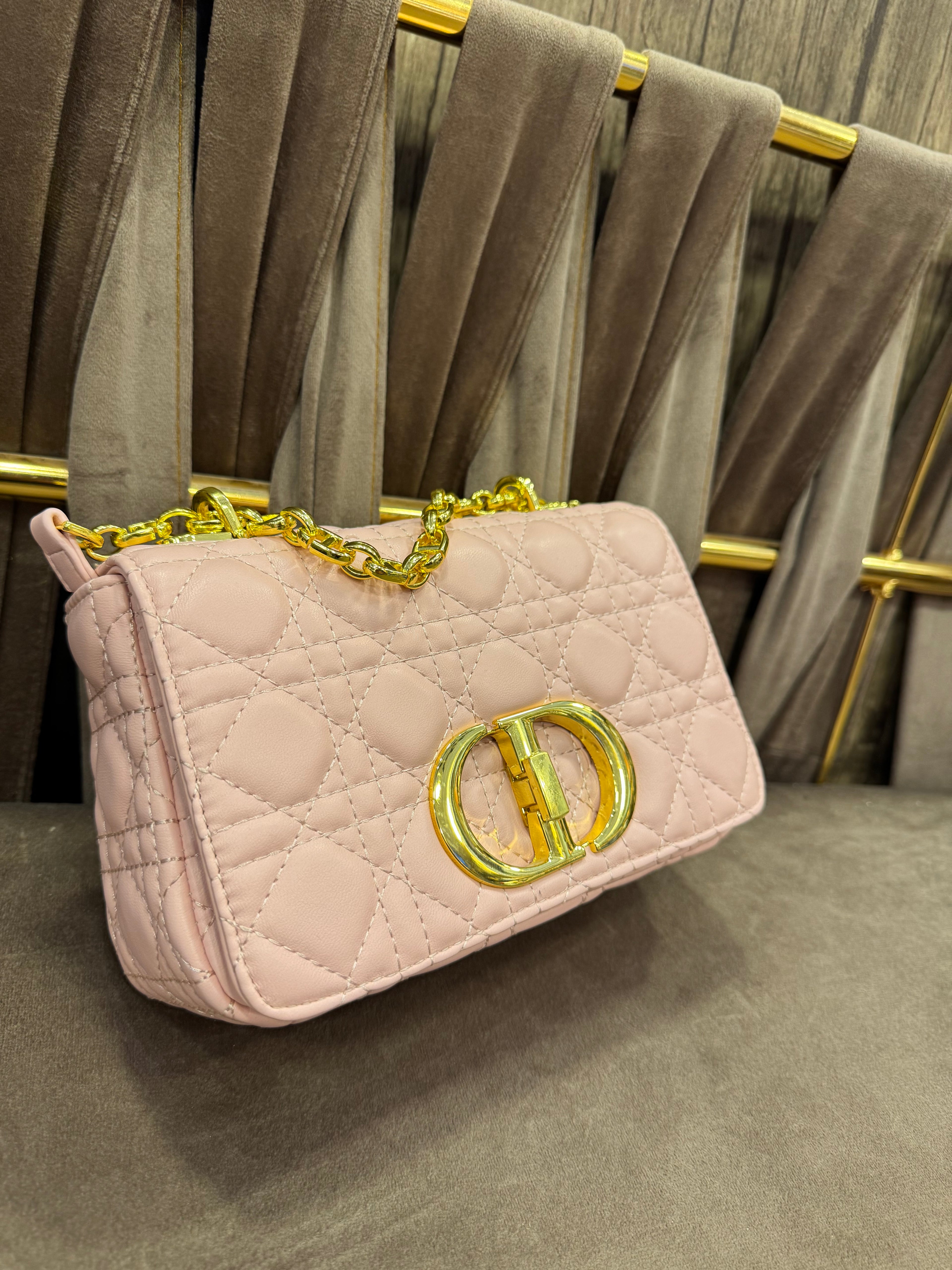 Dior Caro Leather Shoulder Bag,