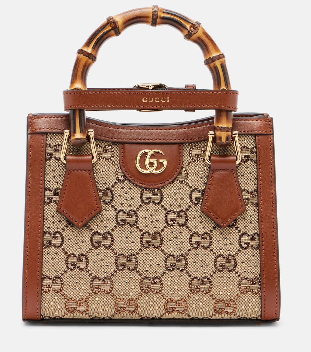 Gucci diana mini GG canvas bag