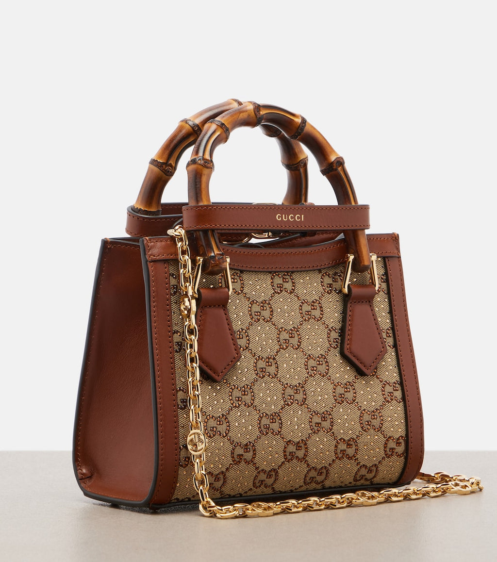Gucci diana mini GG canvas bag