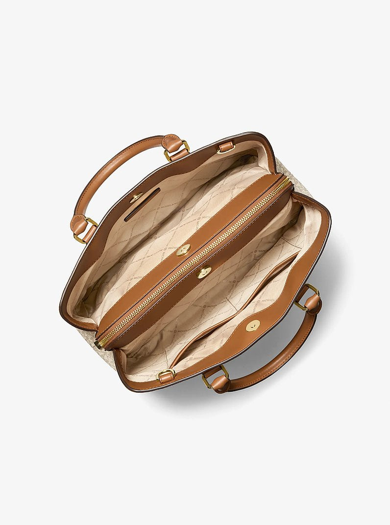 MK Camille Large Signature Logo Satchel