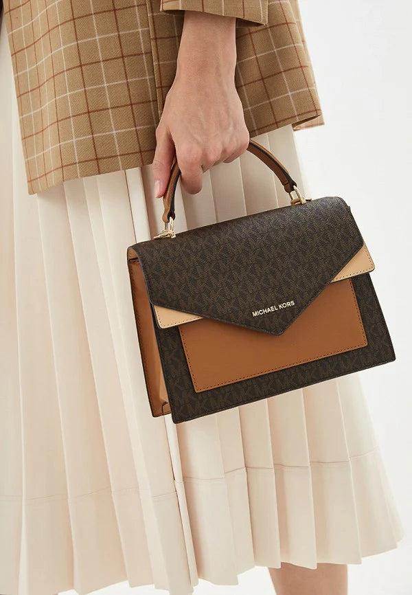 MK Ludlow Signature Leather Satchel Bag