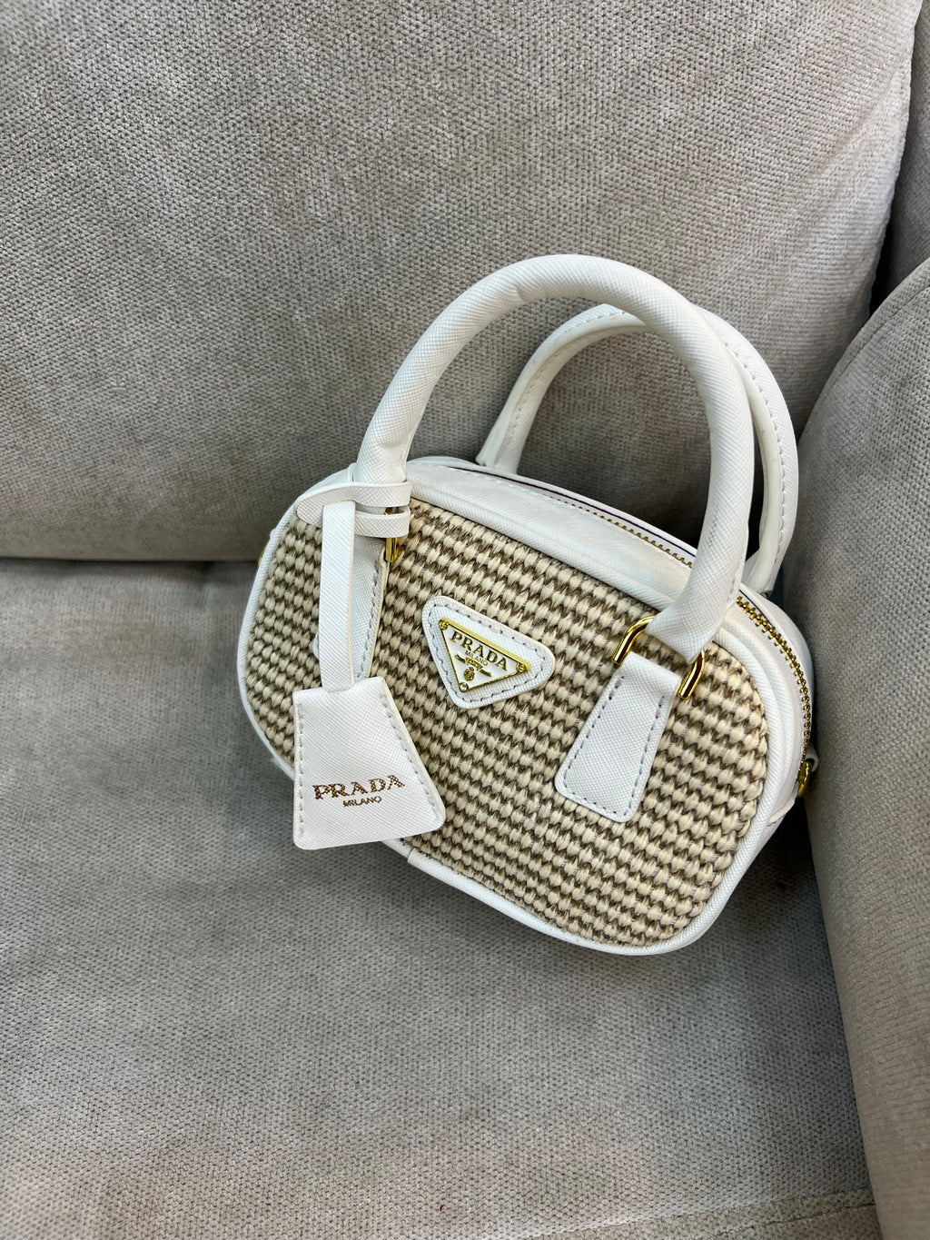 Prada Woven Straw