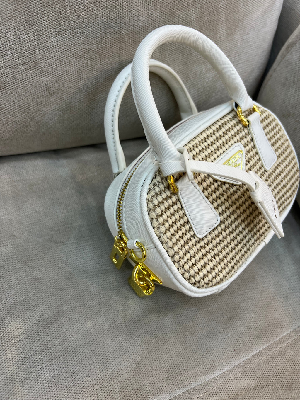 Prada Woven Straw