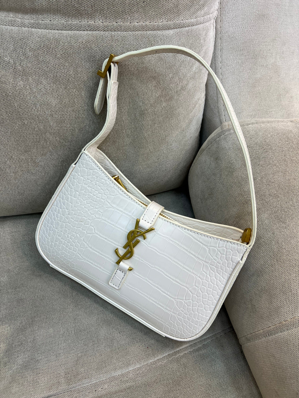 YSL Le 5 a 7 hobo bag crocodile