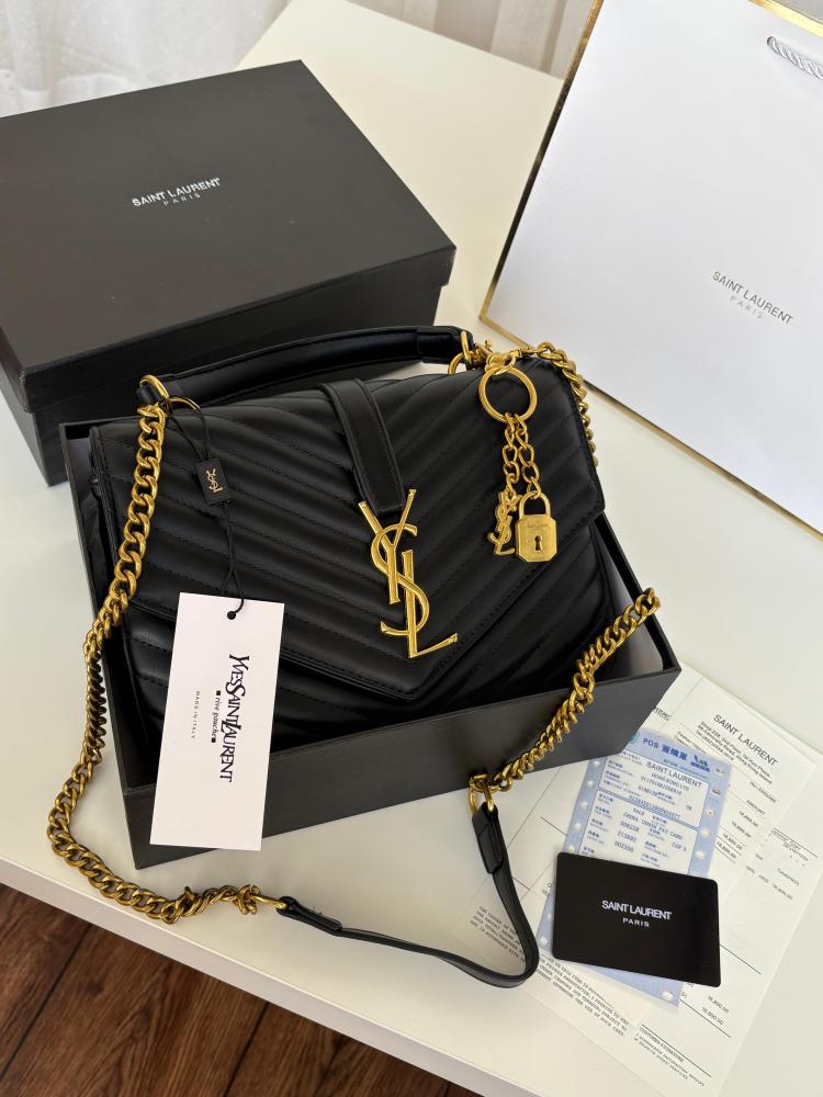 Ysl Monogram College Shoulder Bag