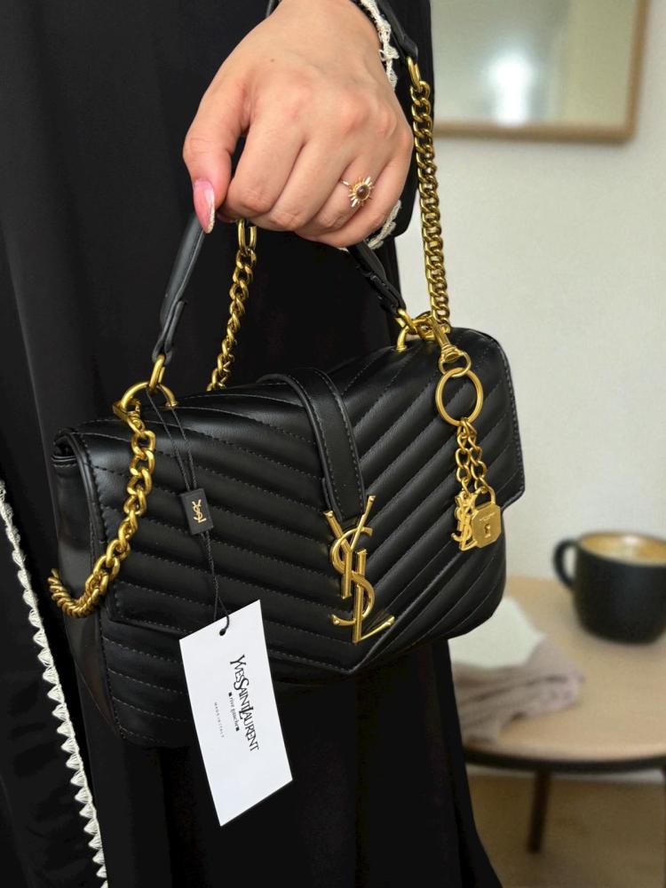 Ysl Monogram College Shoulder Bag