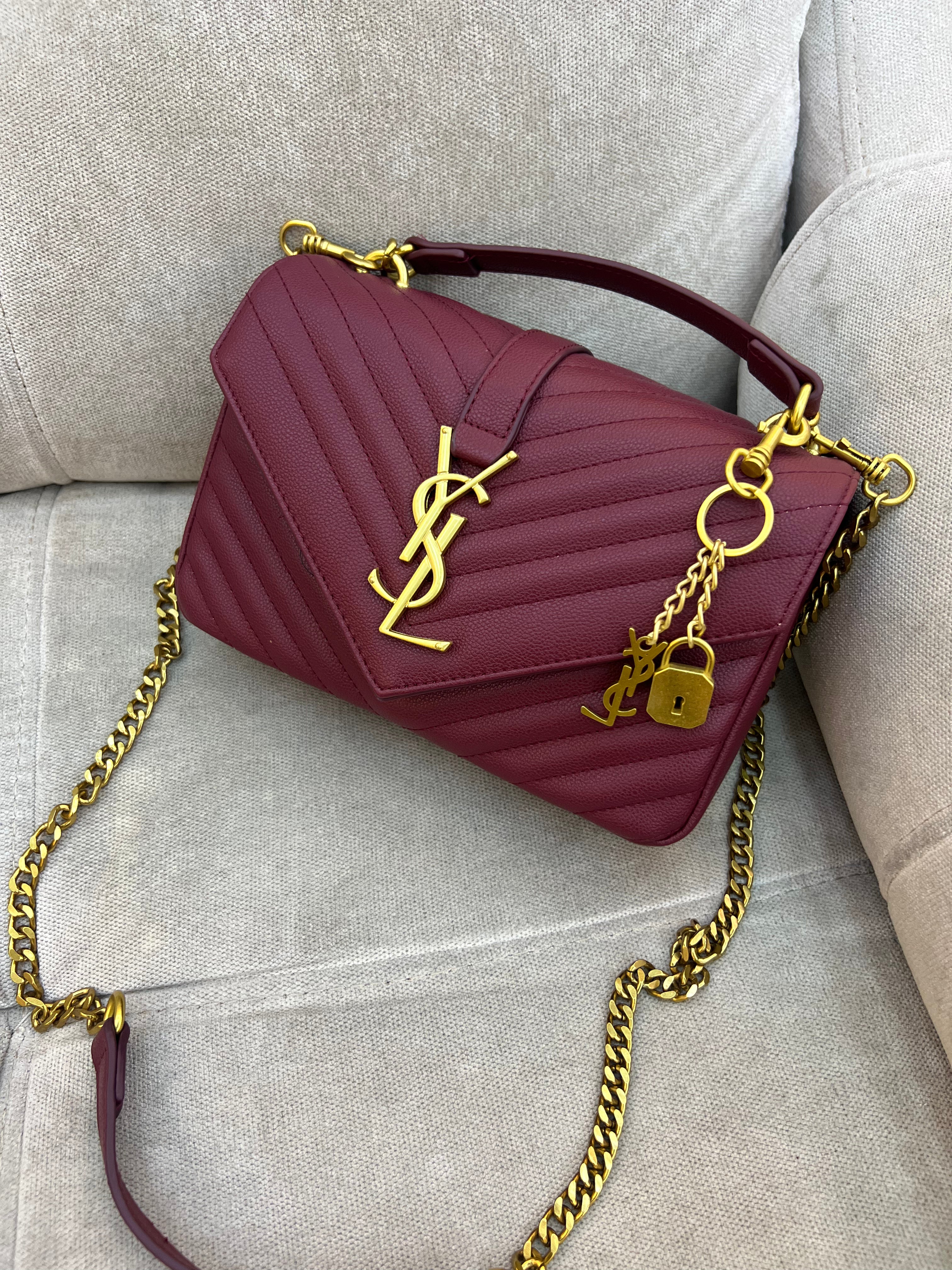 Ysl Monogram College Shoulder Bag