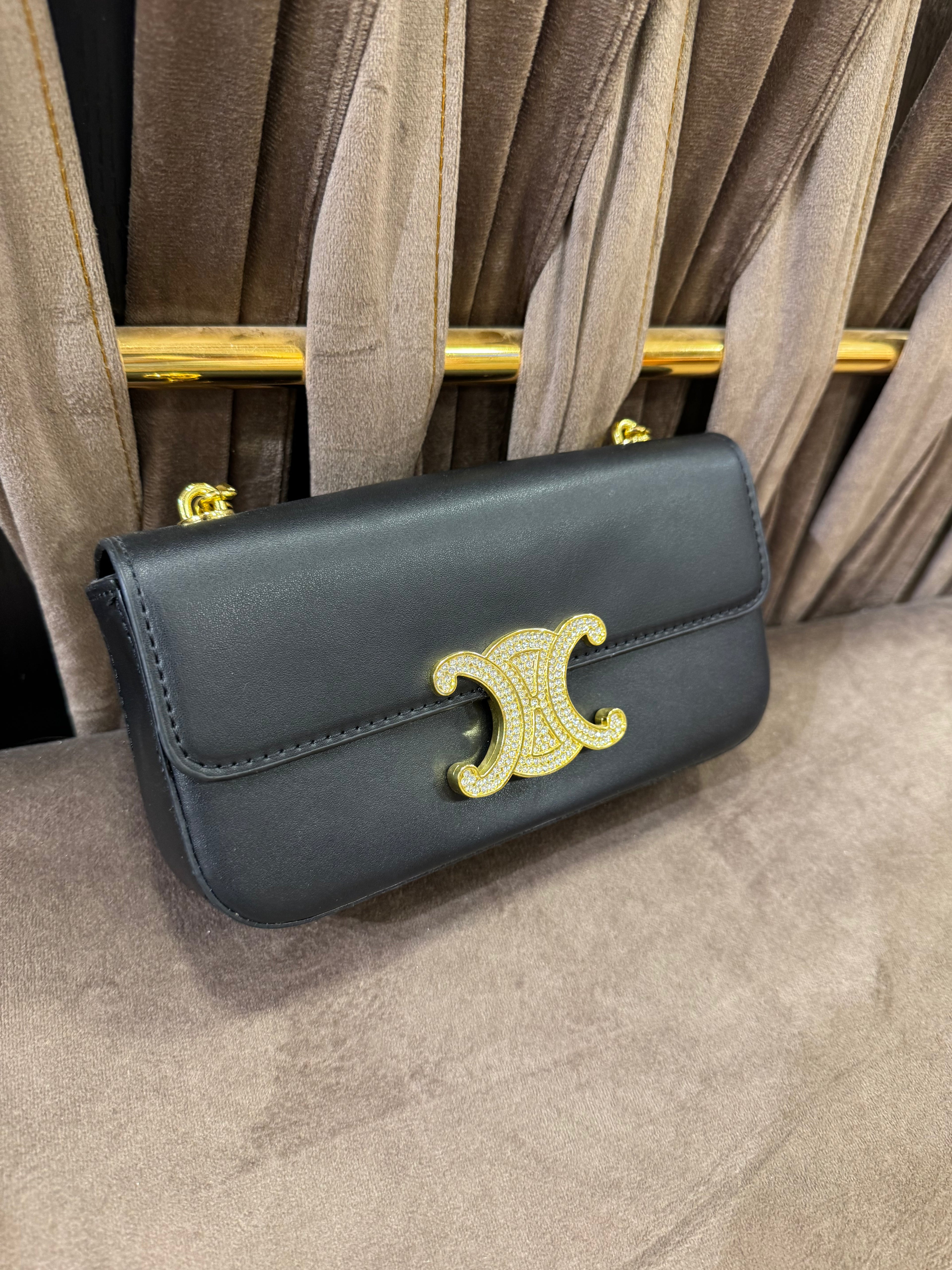 Celine Claude Chain Shoulder Bag