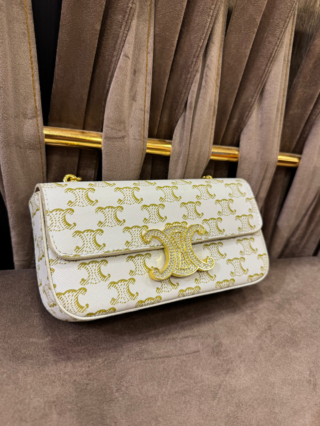 Celine Claude Chain Shoulder Bag