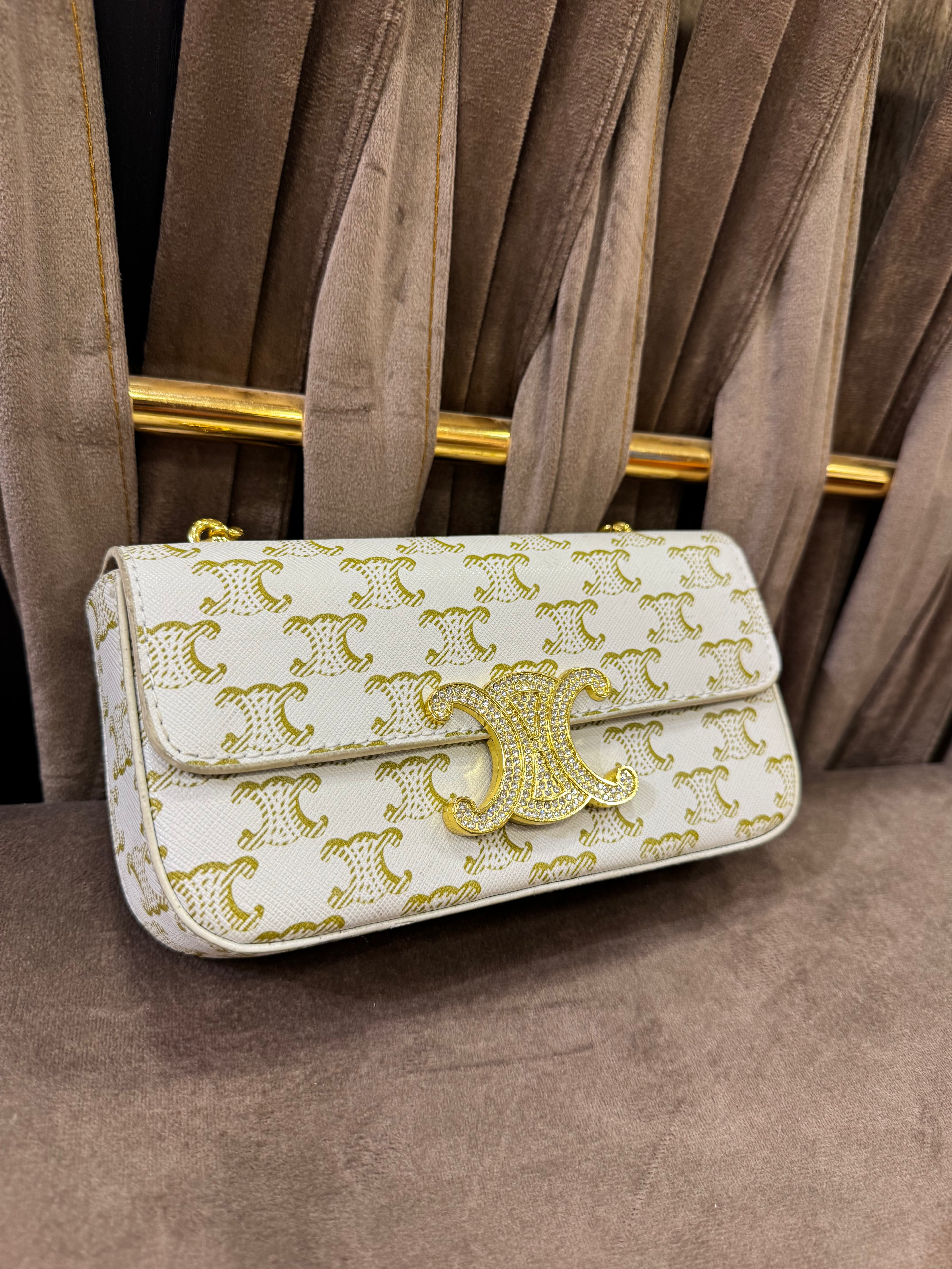 Celine Claude Chain Shoulder Bag